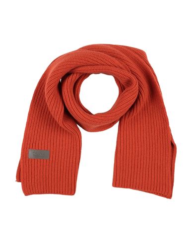 Cruna Woman Scarf Rust Size - Wool, Cashmere In Red