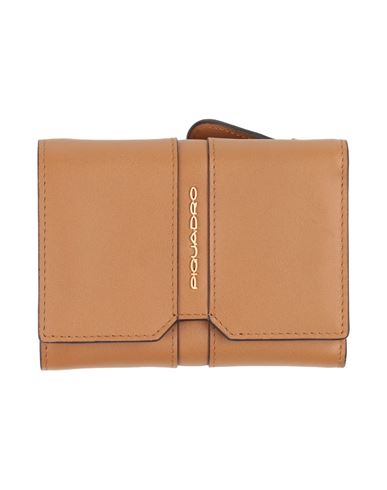 Piquadro Woman Wallet Tan Size - Cow Leather In Brown