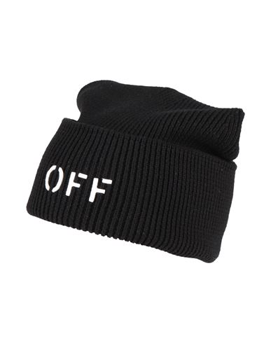 Off-white Man Hat Black Size Onesize Cotton, Cashmere