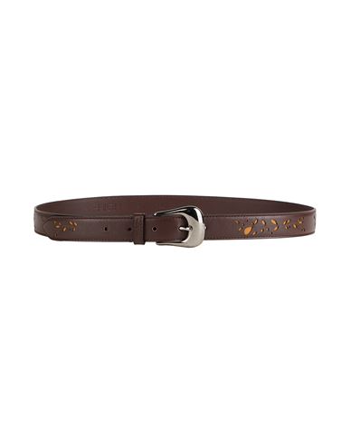 HIGH HIGH WOMAN BELT CHOCOLATE BROWN SIZE 38 LEATHER 