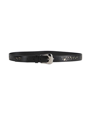 HIGH HIGH WOMAN BELT BLACK SIZE 36 LEATHER 
