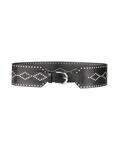 Isabel Marant Woman Belt Black Size 34 Cow Leather, Copper, Zamak