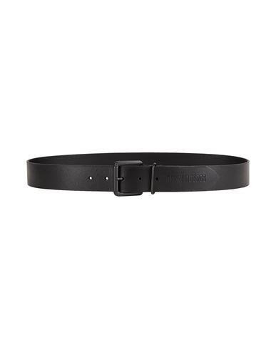 BIKKEMBERGS BIKKEMBERGS MAN BELT BLACK SIZE 39.5 CALFSKIN 