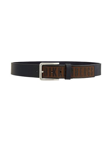 BIKKEMBERGS BIKKEMBERGS MAN BELT MIDNIGHT BLUE SIZE 43.5 CALFSKIN 