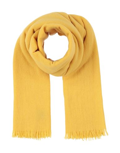 Daniele Fiesoli Dettagli Woman Scarf Yellow Size - Virgin Wool