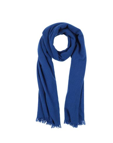 Daniele Fiesoli Dettagli Woman Scarf Bright Blue Size - Virgin Wool