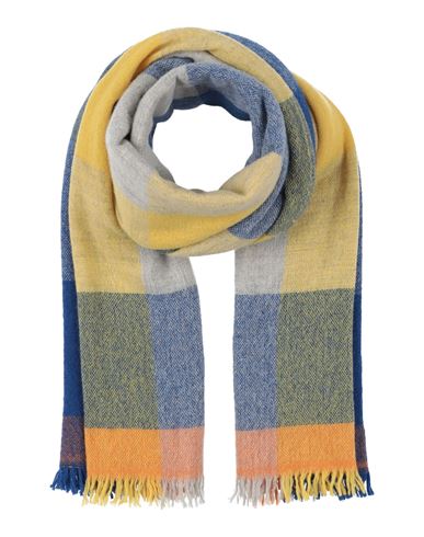 Daniele Fiesoli Dettagli Woman Scarf Blue Size - Wool, Polyamide