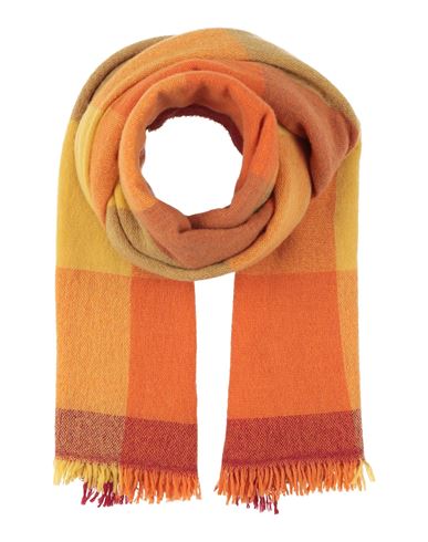 Daniele Fiesoli Dettagli Woman Scarf Orange Size - Wool, Polyamide
