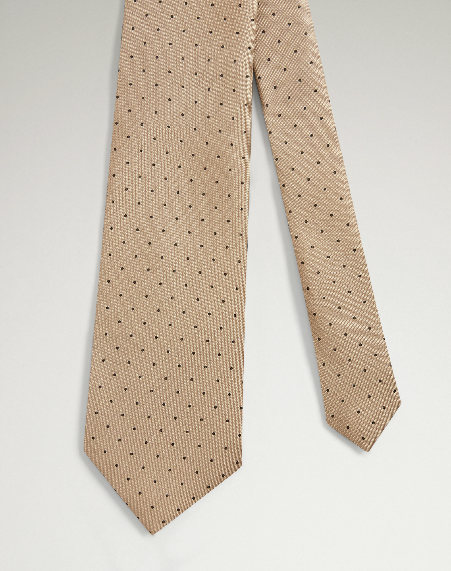 Dunhill Silk Polka Dot Screen Printed Tie