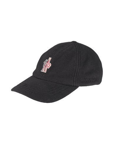 MONCLER 3 MONCLER GRENOBLE MAN HAT BLACK SIZE XL POLYESTER, ELASTANE 