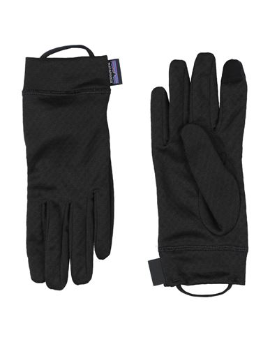 Shop Patagonia Woman Gloves Black Size M Recycled Polyester