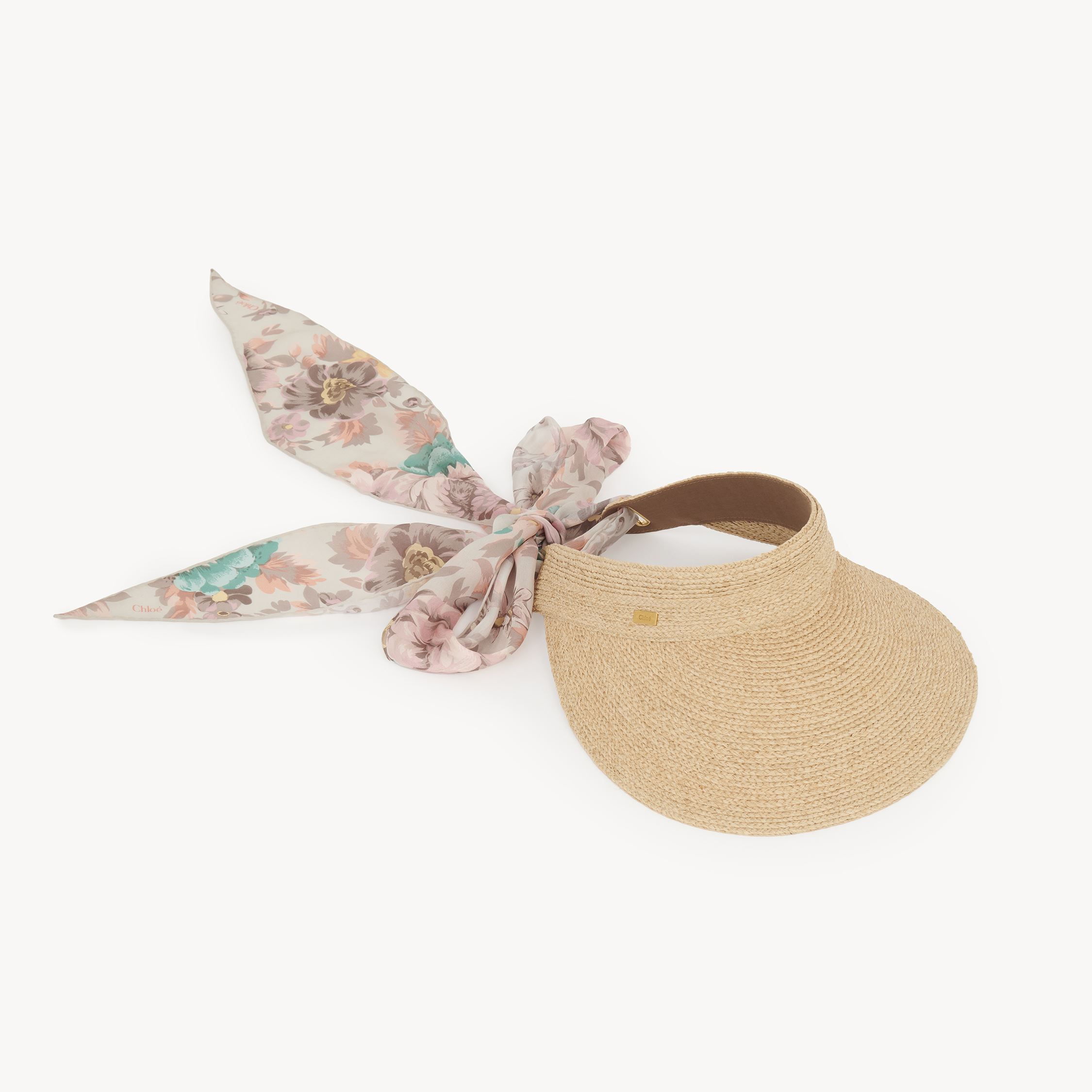 Chloé The  Visor In Raffia Beige Size Onesize 100% Raffia