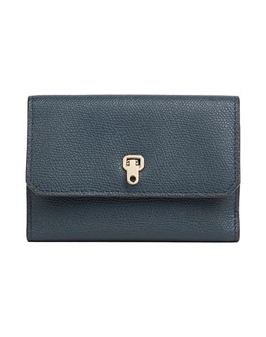 Valextra Woman Wallet Navy Size - Calfskin