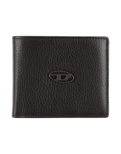 Diesel Man Wallet Dark Brown Size - Cow Leather