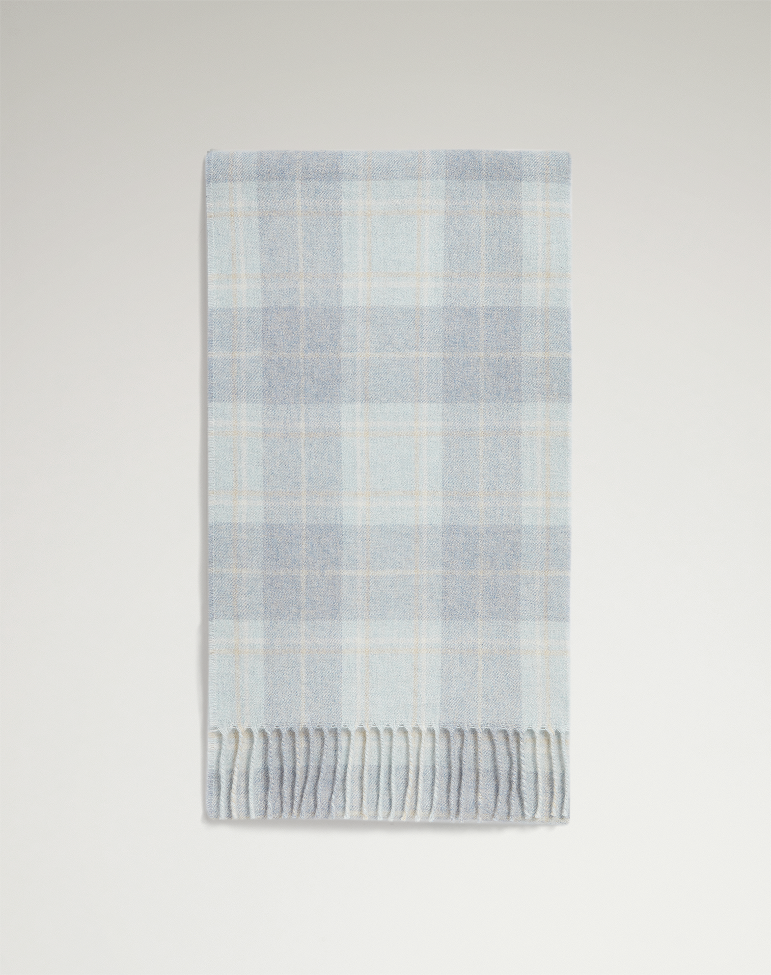 Dunhill Cashmere Tartan Scarf In Blue
