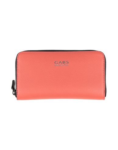 Gabs Woman Wallet Coral Size - Calfskin In Red