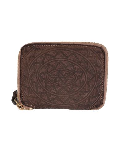 Caterina Lucchi Gold Woman Wallet Dark Brown Size - Calfskin In Brown