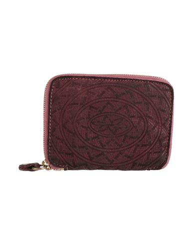 Caterina Lucchi Gold Woman Wallet Plum Size - Calfskin In Purple