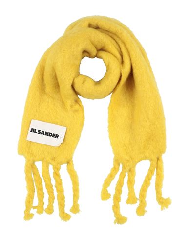 Jil Sander + Woman Scarf Marigold Size - Mohair Wool, Wool, Polyamide In Yellow