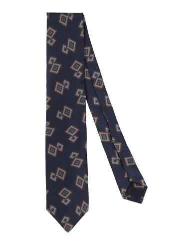 Luigi Borrelli Napoli Man Ties & Bow Ties Midnight Blue Size - Silk In Blue