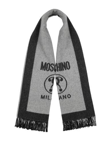 Moschino Woman Scarf Grey Size - Virgin Wool In Gray