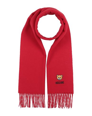 Moschino Woman Scarf Red Size - Merino Wool