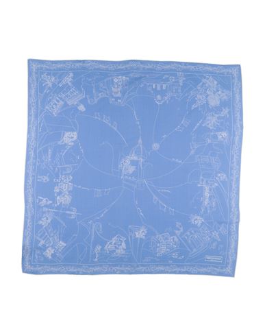 Pucci Woman Scarf Blue Size - Wool, Silk