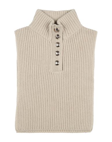 Sandro Woman Scarf Beige Size - Wool, Polyamide In Sand