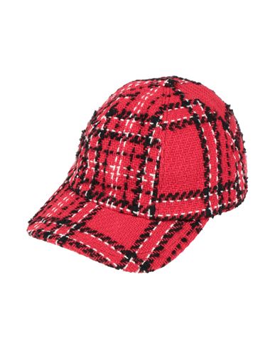 Msgm Woman Hat Red Size Onesize Cotton, Acrylic, Polyester