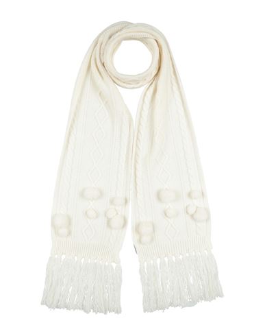 Pennyblack Woman Scarf White Size - Acrylic, Wool