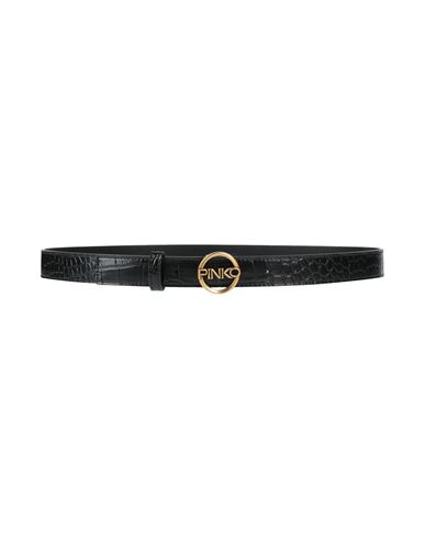 Pinko Woman Belt Black Size 36 Leather