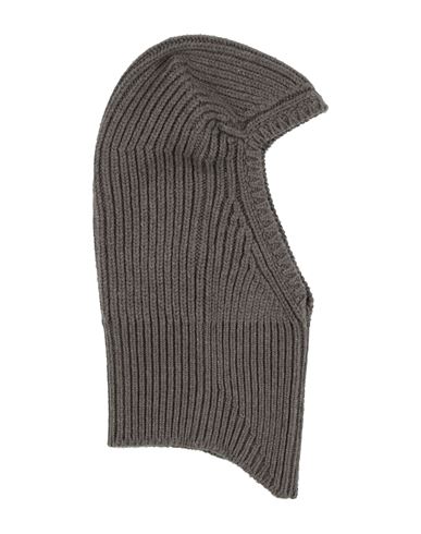 Rick Owens Man Hat Taupe Size Onesize Cashmere, Wool In Gray