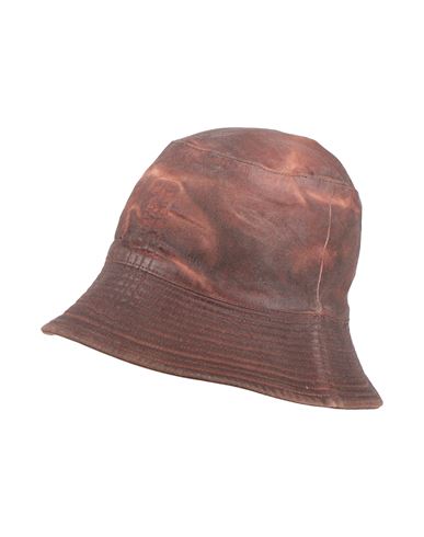 Rick Owens Drkshdw Drkshdw By Rick Owens Man Hat Chocolate Brown Size S Cotton, Polyester, Elastane