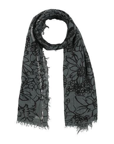 Sud Woman Scarf Charcoal Size - Cotton, Metallic Fiber
