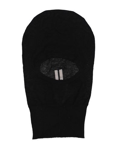 Rick Owens Man Hat Black Size Onesize Cashmere In Black