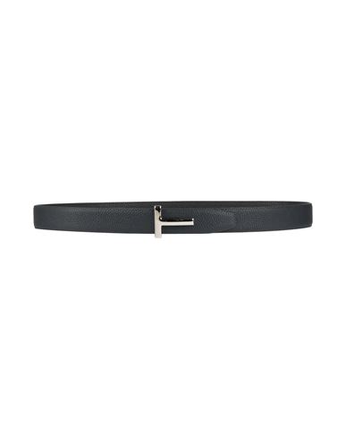 Tom Ford Man Belt Midnight Blue Size 39.5 Calfskin, Ecobrass