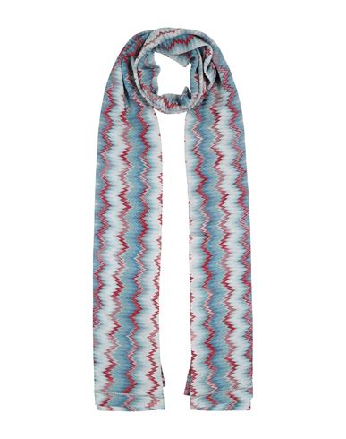 Missoni Woman Scarf Sky Blue Size - Viscose