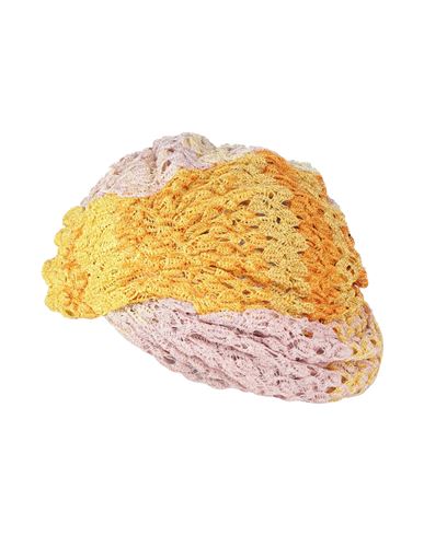 Missoni Woman Hat Yellow Size Onesize Viscose, Cupro, Polyester
