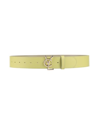 Vicolo Woman Belt Lime Green Size 34 Polyurethane, Polyester, Viscose