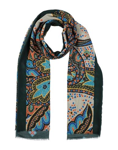 Rosi Collection Woman Scarf Dark Green Size - Wool, Modal, Cashmere