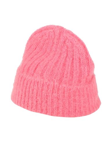 Majestic Filatures Woman Hat Coral Size Onesize Mohair Wool, Polyamide, Merino Wool