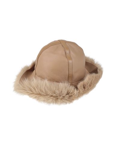 By Malene Birger Woman Hat Camel Size Onesize Lambskin In Sand