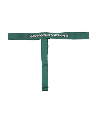 Emme By Marella Woman Belt Green Size M Polyester In Green