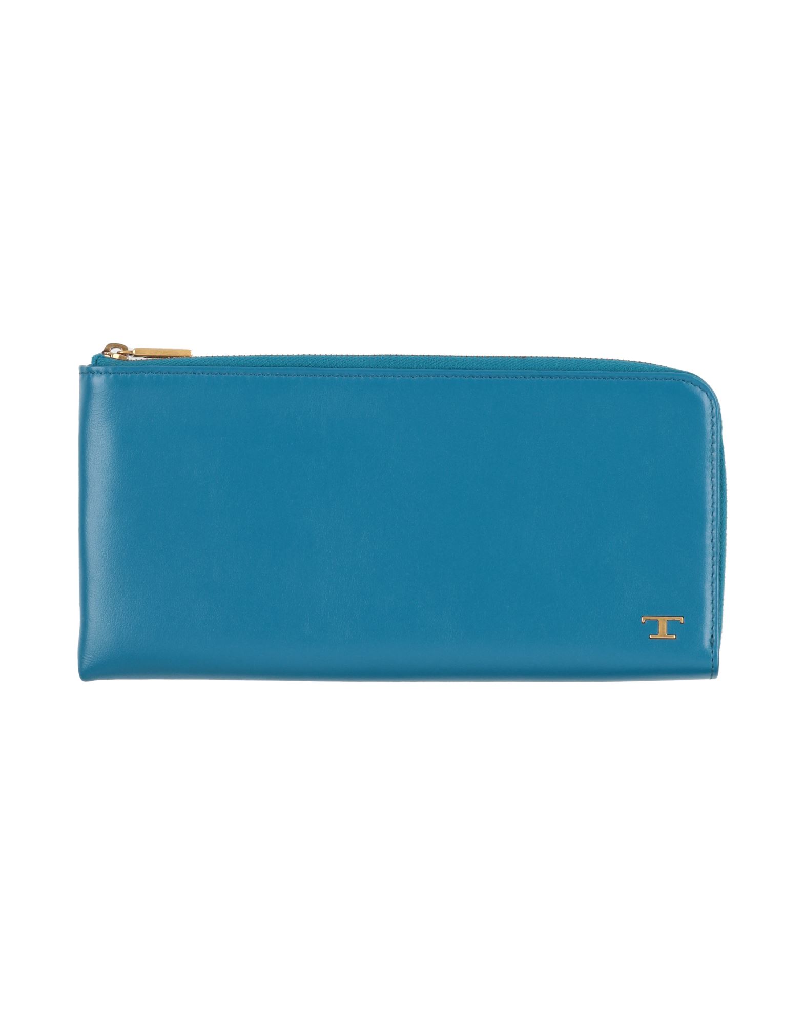 TOD'S ロゴ キルティングウォレット長財布 スカイブルーゴールド TOD'S ロゴ キルティングウォレット長財布 スカイブルーゴールド