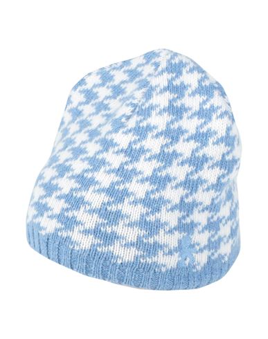 Le Bebé Newborn Boy Hat Sky Blue Size 1 Wool, Viscose, Polyamide, Cashmere In Blue