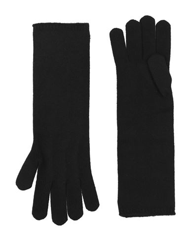 Max Mara Sfilata Woman Gloves Black Size Onesize Cashmere In Black