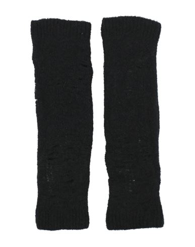 Isabel Benenato Woman Gloves Black Size Onesize Cashmere, Wool