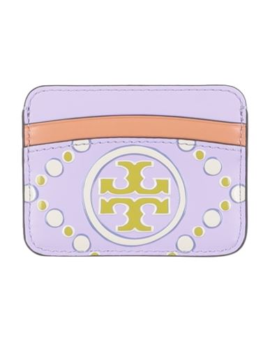 Tory Burch Woman Cardholder Lilac Size - Leather