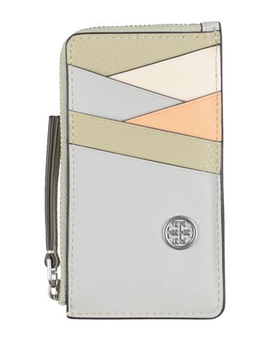 Tory Burch Woman Cardholder Sage Green Size - Leather