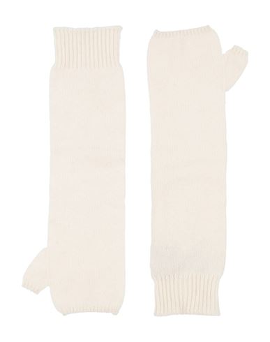 Kujten Woman Gloves Cream Size Onesize Cashmere In White